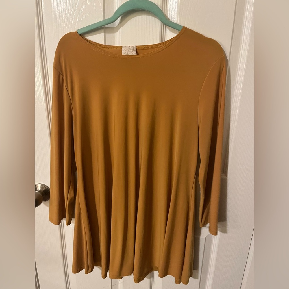 Zadie B’s Mustard Yellow Layering Top